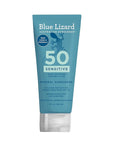 Blue Lizard SENSITIVE Mineral Sunscreen with Zinc Oxide, SPF 50+, Water Resistant, UVA/UVB Protection with Smart Cap Technology - Fragrance Free, 3 oz. Tube