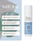 High Meadow Lanolin Peppermint Lip Balm Stick-Natural Unisex Lip Care With Shea Butter, Hydrates, Moisturizes, and Protects Lips, Great for Cold Sores, Fever Blisters, Long-Lasting Clear Lip Hydration