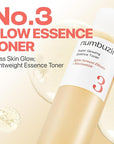 numbuzin No.3 Super Glowing Essence Toner, Fermented Toner for Skin Glow & Texture, Bifida, Niacinamide, Hydrating, Radiance-Boosting Essence, Fragrance-Free, 6.76 fl oz (200ml)