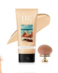 Legs Makeup Waterproof with Brush, No Transfer Body Concealer, Coverage for Vein, Scar, Tattoo for All Skin Tones, 100ML (FAIREST GLOW)
