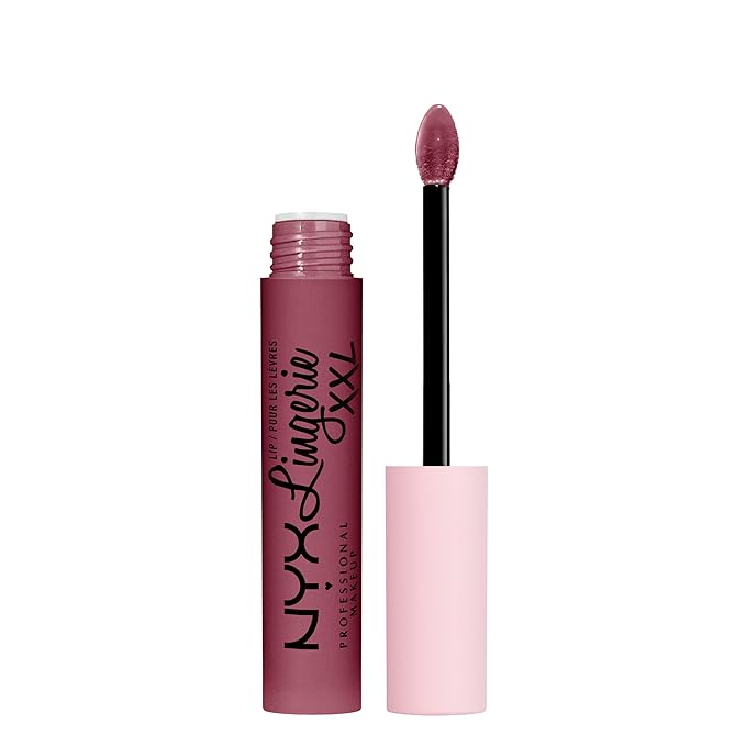 NYX PROFESSIONAL MAKEUP Lip Lingerie XXL Matte Liquid Lipstick - Bust-Ed (Purple Mauve)