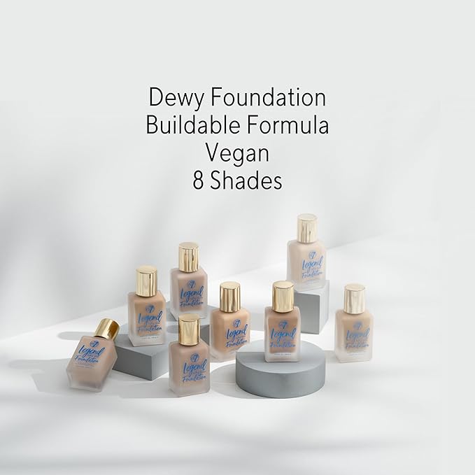 W7 Legend Foundation - Creamy Liquid Foundation for (Soft Tan) 28ml