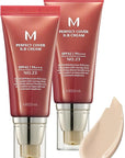 MISSHA M Perfect Cover BB Cream Dual Pack No.23 Natural Beige -Light/Medium with Cool/Neutral Undertone SPF 42 PA +++ 1.69 Fl Oz - Tinted Moisturizer for face with SPF