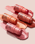 e.l.f. Monochromatic Multi Stick, Luxuriously Creamy & Blendable Color, For Eyes, Lips & Cheeks, Glistening Peach, 0.17 Oz (5g)