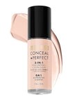 Milani Conceal + Perfect 2-in-1 Foundation + Concealer for a Flawless Complexion, Under Eye Corrector, Cover Redness and Imperfections, Waterproof and Sweatproof - Alabaster