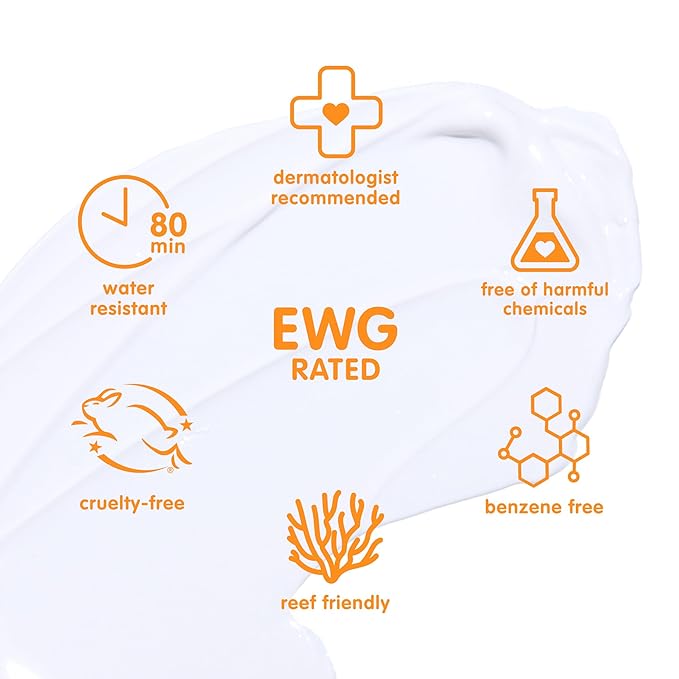 Thinksport Kids SPF 50+ Mineral Sunscreen – Safe, Natural Sunblock for Children - Water Resistant Sun Cream – Broad Spectrum UVA/UVB Sun Protection – Reef Friendly Lotion, 6oz