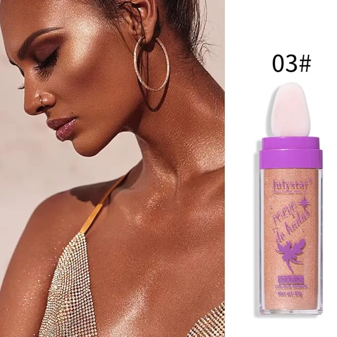 AKARY Shimmer Highlighter Powder, Fairy Polvo De Hadas