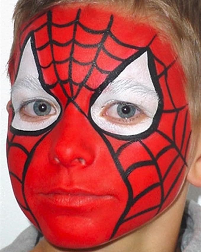 Go Ho Red Face Paint Stick,Easily Washable Formula Body Paint,Non-toxic Full-coverage Cream Red Face Body Paint for Adults Children Halloween Cosplay SFX Devil Clown Makeup