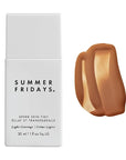 Summer Fridays Sheer Skin Tint - Skin Tint with Hyaluronic Acid - Helps Diminish Uneven Skin Tone - Sheer to Light Coverage - Shade 7 - Medium Deep with Golden Neutral Undertones (1 Fl Oz)