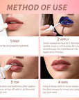 Lip Stain - Wipe-Off & Peel Off Lip Color | Waterproof, Long Lasting, Transfer-Resistant, Smudge-Proof Lip Tint | Easy Wipe Finish, High Pigment | All-Day Vibrant Kiss-Proof Lip Stain, dusty rose