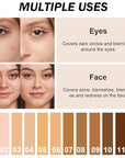 Kaely 2Pcs Cream Pot Concealer Full Coverage Set,Conceal