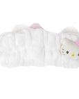 The Crème Shop Plush Spa Headband w/Hello Kitty's Signature Bow, Spa Headband for Washing Face, Skincare Headbands, Soft & Fluffy Headbands for Women (Pink)