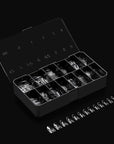 Apres Gel-X® Round Box of Nail Tips | 280 Gel-X Tips, Soft Tips, 14 Sizes 00-9 | Half-sizes Included (Natural Round Medium, 280.00 Fl Oz (Pack of 1))