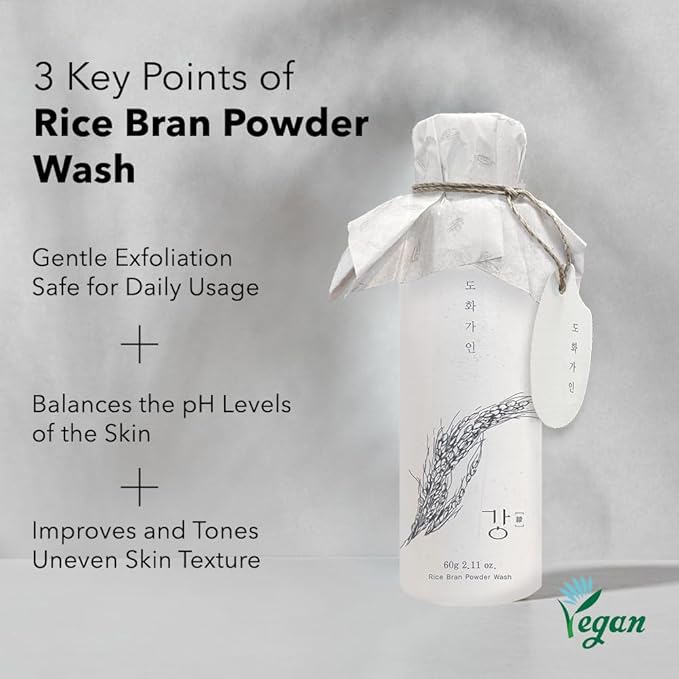 Rice Bran Powder Wash | Mild Exfoliating