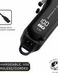 Supreme Trimmer Pro Clipper Lite | 210 Min Run Time Professional Hair Cutting Tool Set + Hair Comb, Scissors & Fade Blade | STC5000