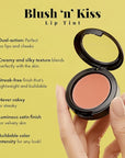 Jerome Alexander Blush ‘n’ Kiss Cream for Cheeks & Lips | Creamy, Lightweight, Buildable Coverage | Blush Balm Face Makeup | Tint Coral