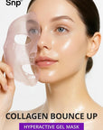 SNP 10,000ppm Deep Collagen + PDRN + Retinol Hydrogel Mask | 8 Layer 125Da Collagen Face Mask | Overnight Facial Mask | Patent Skin Hydration | Hydrating Facial Mask | Face Mask Skin Care | 4 Sheets