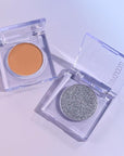 Monochrome Pressed Eyeshadow, Waterproof Neutral Powde Mini Eyeshadow, sombras para ojos, Talc, Paraben & Cruelty Free (H08#Matte Brown)