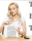 Funny librarian gifts makeup bag