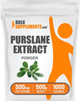 BulkSupplements.com Purslane Extract Powder - Portulaca Oleracea Extract, Purslane Supplements - from Purslane Herb, Gluten Free, 500mg per Serving, 500g (1.1 lbs) (Pack of 1)