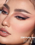 evpct Putty Matte Cream Eye Shadow Brightener Sticks Set for Eyes, Putty Matte Pencil Eye shadow Applicator Stick Pen Palette Makeup Waterproof sombras en crema para ojos 23#