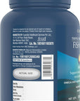 GNC Triple Strength Omega 3 Fish Oil 1000mg, 120 Count, Supports Joint, Skin, Eye, and Heart Health