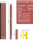 evpct 3Pcs Nude Brown Burnt Orange Matte Long Lasting Wear Lip Liner Pencils Makeup Set for Shaping & Sculpting Lips, No Transfer Waterproof Pigmented Lip Liner Crayon lipliners Lipstick Pencil 2+3+9