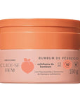 Cuide-se Bem Peach Bumbum Scrub, Vegan Exfoliating Scrub with Niacinamide and Apricot Seeds, 8.11 Ounce (230g)