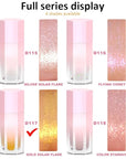 evpct Gold Highlighter Makeup Liquid, Gold Glitter Iridescent Stick Illuminators