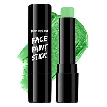 BAD COLOR Light Green Eye Black, Lime Green Face Body Paint for Sports St. Patrick's Day Camouflage Hunting Hulk, Washable Painting Sticks for Halloween Costume SFX Cosplay Witch Grinch Makeup