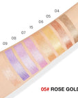 evpct Bronze Gold Shimmer Cream Eye Shadow Brightener Sticks Set for Eyes, Bronze Gold Shimmery Matte Pencil Eye shadow Applicator Stick Pen Palette Makeup Waterproof sombras en crema para ojos 05#
