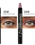 Kaely 2Pcs Cream Eyeshadow Sticks Set for Eyes Waterproof,Sand Shimmer & Orchid Shimmer Matte Eye shadow Stick Pencil Pen Bulk sombras en crema para ojos 25+26