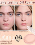 Oil Control Face Pressed Powder, Matte powder setting 1 Pcs)