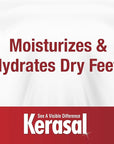 Kerasal Intensive Foot Repair, Skin Healing Ointment for Cracked Heels and Dry Feet, 1 Oz and Kerasal Intensive Repair Foot Peel for Dry Feet, 2 Pairs