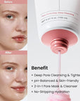 BIODANCE Collagen Cleansing Duo: 2-in-1 Pore Mask to Foam Cleanser & Gentle Cleansing Oil Set, Hydrating Facial Wash and Makeup Remover for Sensitive Skin, Korean Skin Care, Gifts for women, Skin Care