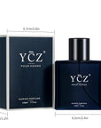 Ycz Midnight Marine Perfume for Men, 1.7 oz. Refreshing & Warm Masculine Scent for Daily Use Men's Casual Cologne Smell Fresh All Day A Gift for Any Occasion