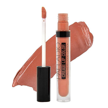 Palladio Long-Wear Cream Lip Color Liquid Lipstick, transfer proof high intensity color pigment, smooth lightweight formula, cream color matte finish, all day wear (Skin)