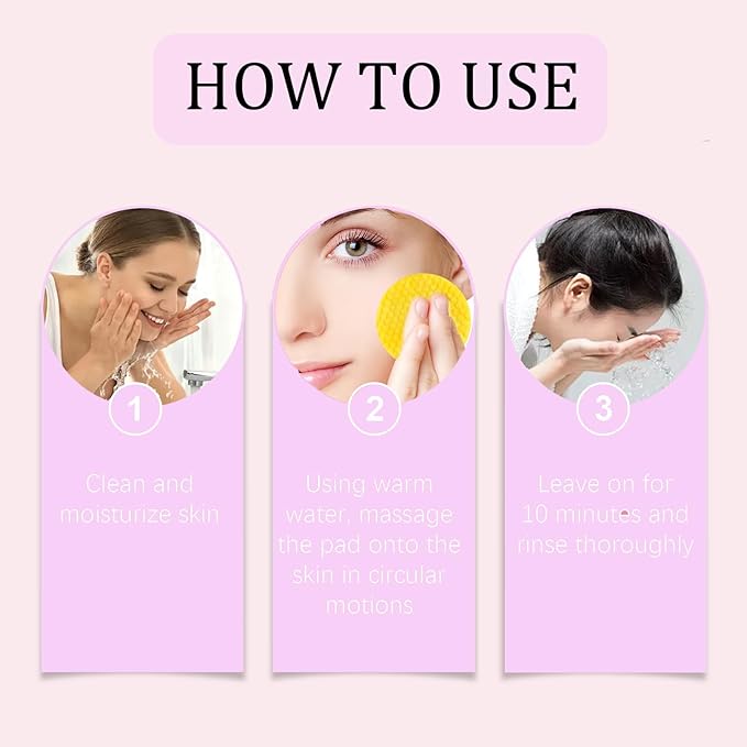 Turmeric kojic acid cleansing pads,