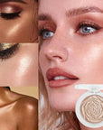 evpct Champagne Gold Face Highlighter Makeup Shimmer Glitter