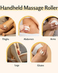 Lymphatic Drainage Massager with Cooling Steel Rollers for Body Sculpting, Cellulite & Sore Muscles, Grip-Friendly Massager with Ergonomic Design for Arms, Thighs, Glutes and Stomach by M3 Naturals
