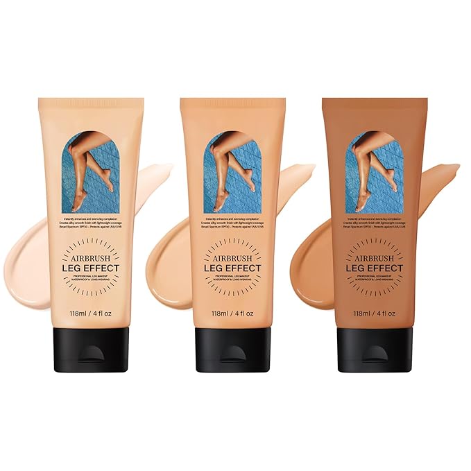Leg Makeup Waterproof No Transfer,Flawless Looking Leg and Body Scar Cover up Makeup,Waterproof Long Last Easy Application for All Skin Tones. (1# Fairest Glow)