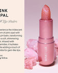 Winky Lux Pink Opal Glimmer Balm – Nourishing pH Lip Balm with Color Changing Pink Tint with Shimmer, Hydrating Ceramides Soften Lips, Raspberry Vanilla Scent