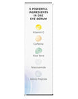 Olay Super Eye Serum - Vitamin C, Caffeine, Niacinamide, Amino Peptide, Aloe Vera - Brightens Dark Circles, Anti-Wrinkle, Anti-Aging, Brightening, Smooths Fine Lines, Firming, Hydrating, 0.45 Oz