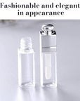 Empty Lip Gloss Tubes Containers Clear Refillable Lip Balm Bottles Transparent Mini Lipstick Containers for DIY Makeup Lip Gloss Makeup