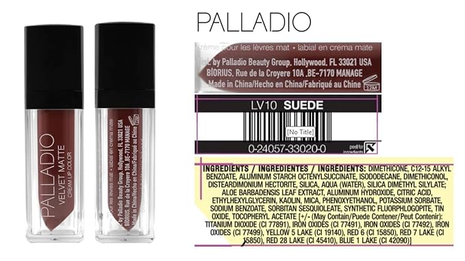 Palladio Velvet Matte Cream Lip Color, Suede
