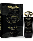 BELLAVITA Luxury Mood Collection MAGNETIC Perfume for Women 100ml | Pheromone Inspired Technology Long Lasting Fragrance | Notes of Rose, Jasmine and Cherry | Gourmet, Spicy Premium Fragrance