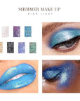 Kilshye Glitter Liquid Eyeshadow Shimmer Eye Shadow Metallic Eyeshadows High Pigment Eyes Shadow Long Lasting Waterproof Eyes Liquid Makeup for Women and Girls Pack of 1 (B- Blue 5)