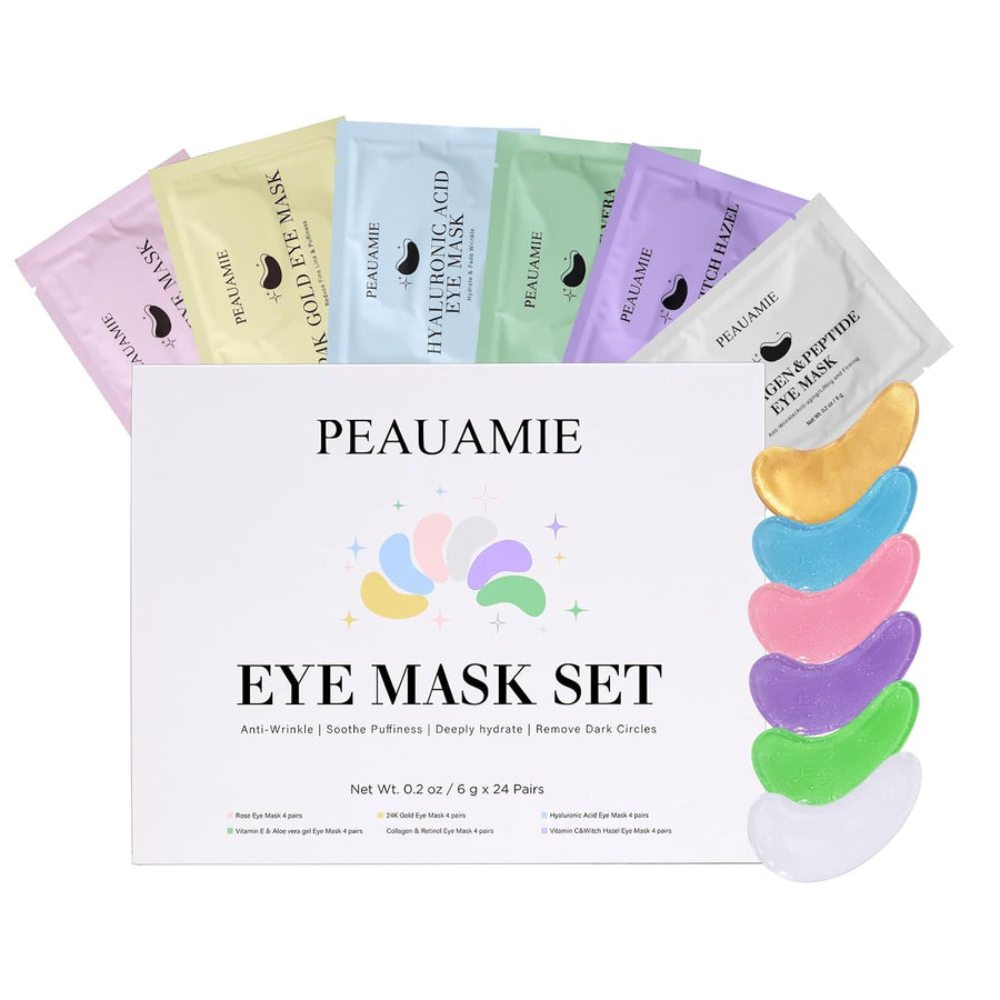 Under Eye Patchs Hyaluronic Acid Eye Mask for Dark Circles and Puffiness Wrinkle Eye Bags 30 Pairs