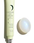 Caffeine Eye Cream for Dark Circles and Puffiness – Moonstone Under Eye Cream with Cooling Tip, Retinol, Hyaluronic Acid & Peptides – for Wrinkles, Bags, Fine Lines – Fragrance-Free