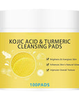 100pcs turmeric cleansing pads,turmeric and